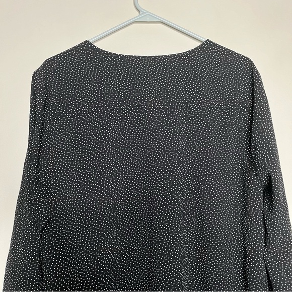 J. Crew Factory Oversized Long Sleeve Polka Dot Button Front Swing Dress SZ XL - Picture 10 of 13